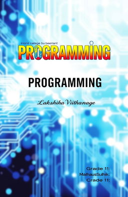 A visually striking cover photo for an A4 book titled 'PROGRAMMING'