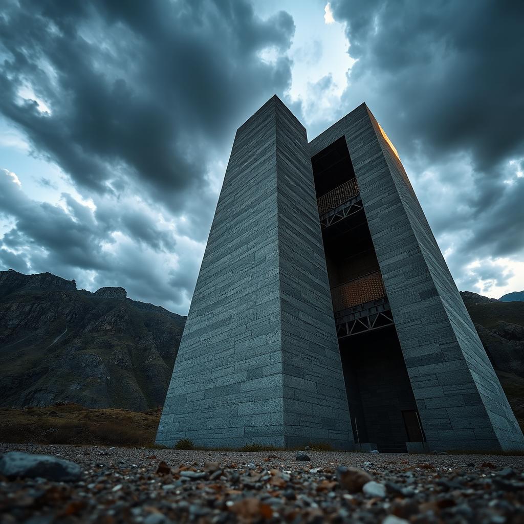 Unyielding Strength: Granite & Steel Monument