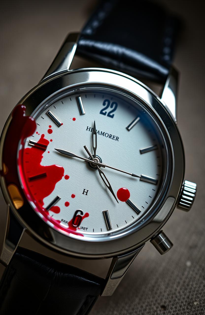A close-up view of an elegant wristwatch, featuring intricate details and a sophisticated design