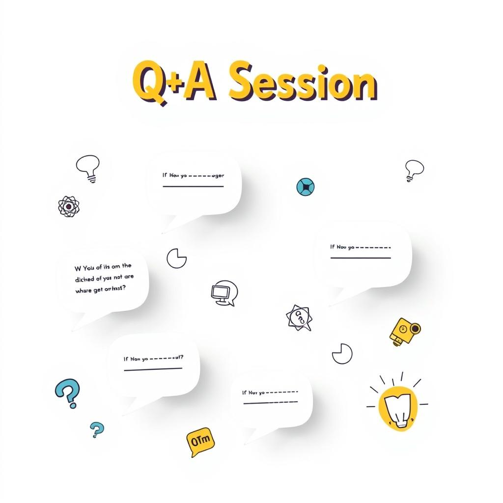 A creative and engaging Q&A image that features a modern and visually appealing layout