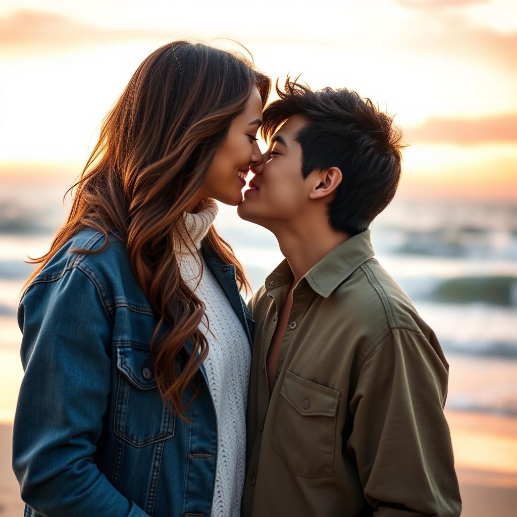 Captivating Romance: A Warm Kissing Scene