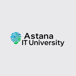 A logo design for Astana IT University, inspired by an existing logo that emphasizes modern technology, innovation, and education