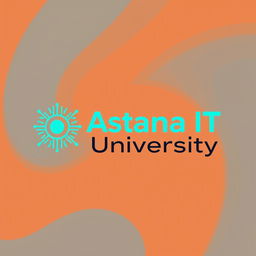 A logo design for Astana IT University, inspired by an existing logo that emphasizes modern technology, innovation, and education