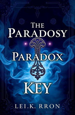 A mysterious and captivating book cover featuring the title "The Paradox Key" prominently displayed at the center