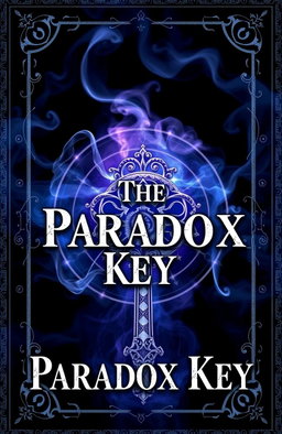 A mysterious and captivating book cover featuring the title "The Paradox Key" prominently displayed at the center