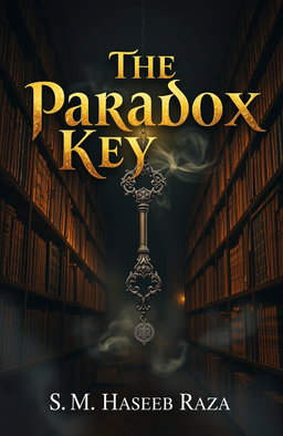 A mysterious book cover featuring the title 'The Paradox Key' prominently displayed in an elaborate, mystical font