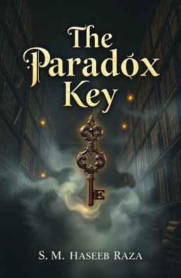 A mysterious book cover featuring the title 'The Paradox Key' prominently displayed in an elaborate, mystical font