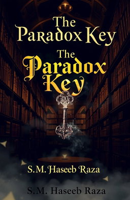 A mysterious book cover featuring the title 'The Paradox Key' prominently displayed in an elaborate, mystical font