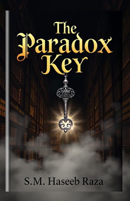 A mysterious book cover featuring the title 'The Paradox Key' prominently displayed in an elaborate, mystical font