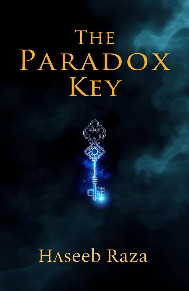 A mysterious book cover featuring the title "The Paradox Key" in an elegant, intriguing font