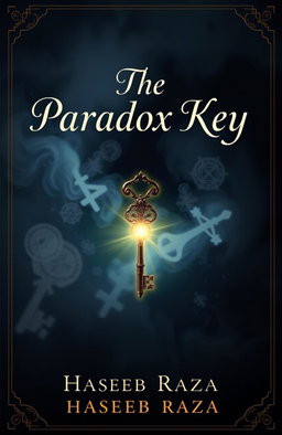 A mysterious book cover featuring the title "The Paradox Key" in an elegant, intriguing font