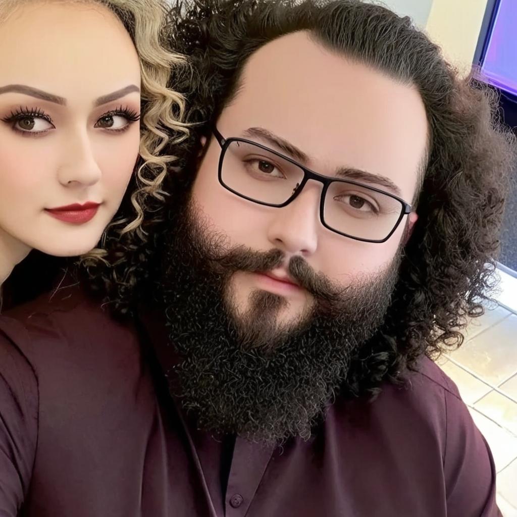 please remove the girls forehead and curls