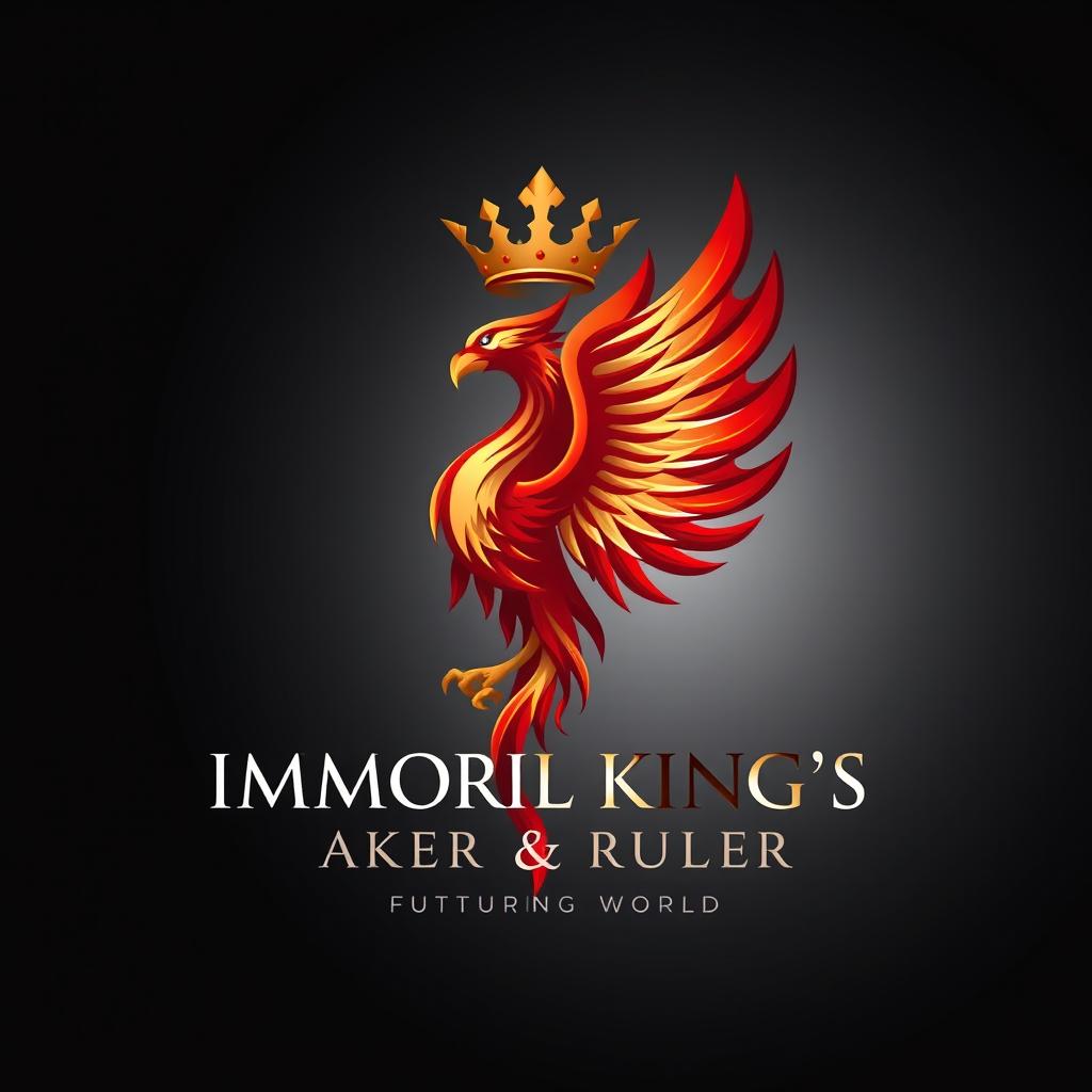 A logo design for the 'Immortal King's Maker Ruler,' representing a future world government