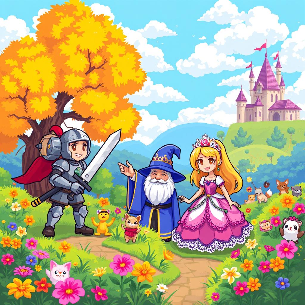 Dive into a Whimsical Pixel Art Wonderland