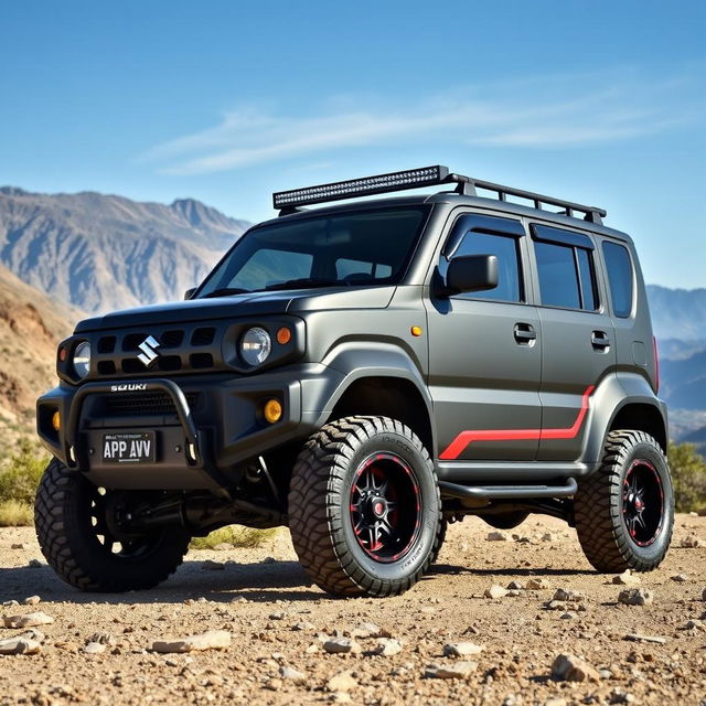 A modified Suzuki APV, showcasing an adventurous and sporty look