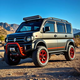 A modified Suzuki APV, showcasing an adventurous and sporty look