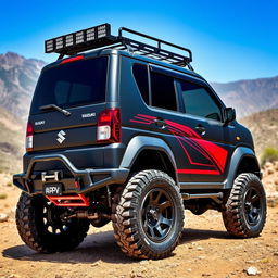 A modified Suzuki APV, showcasing an adventurous and sporty look