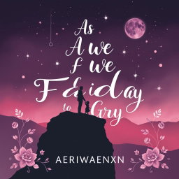 A stunning contemporary YA atmospheric romance illustrated graphic art typography book cover for 'As We Fade To Gray' by AERIWAVENXN