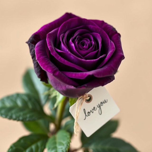 Enchanted Deep Purple Rose