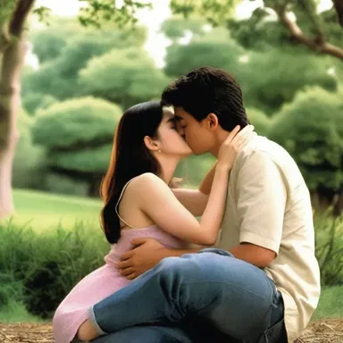 In the romantic movie, the main character felt the alerting of falling in love.
