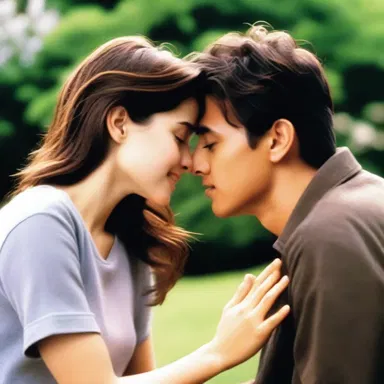 In the romantic movie, the main character felt the alerting of falling in love.