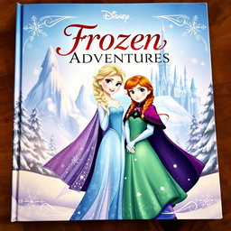 A beautifully illustrated cover featuring Elsa and Anna from Disney's Frozen, standing together in a winter landscape with snowflakes gently falling around them