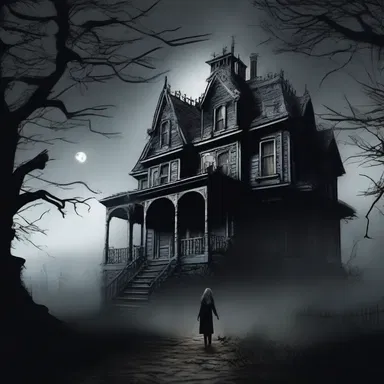 The protagonist felt a sudden sense of alertness as she heard a creaking sound coming from the haunted house.