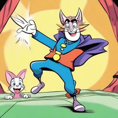The character's alertness saved him from falling into the trap set by the villain in the cartoon.