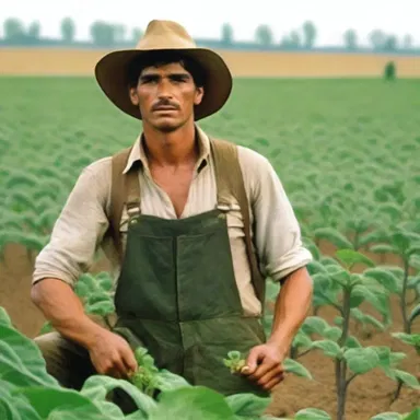 The film depicted the struggle of a young farmer who discovered the power of aleurone in improving crop yield.