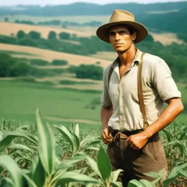 The film depicted the struggle of a young farmer who discovered the power of aleurone in improving crop yield.