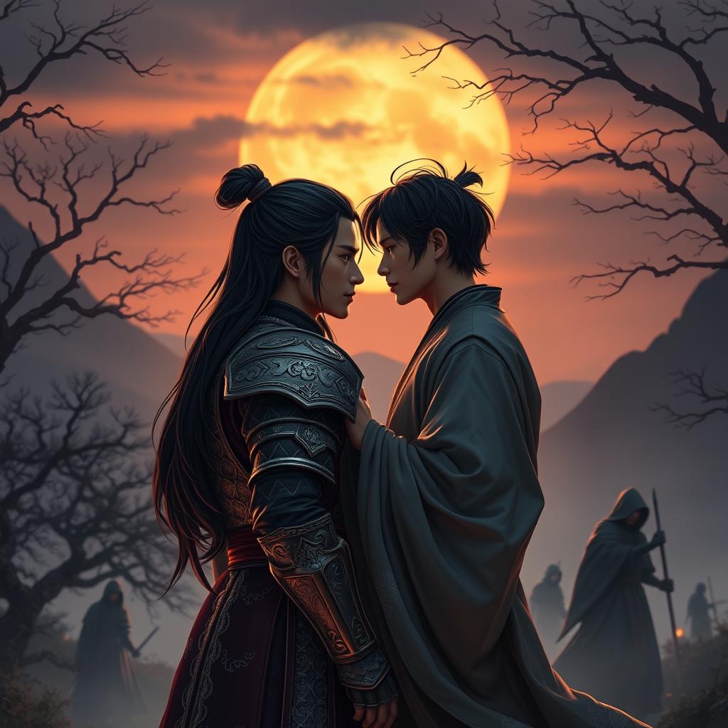 In an ancient realm where honor and desire intertwine, two sworn brothers, Li Wei and Chen Feng, navigate a land steeped in secrets and shadows