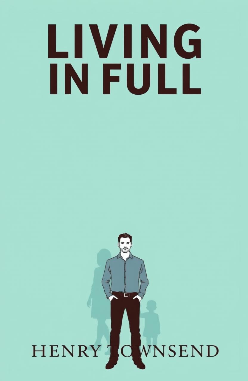 A minimalist book cover titled 'Living in Full' by Henry Townsend