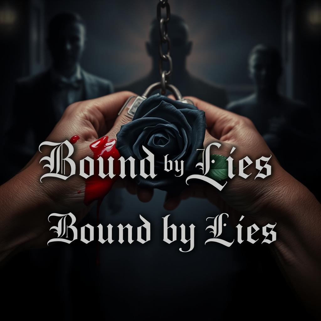 An evocative image for the dark romance piece titled 'Bound by Lies'