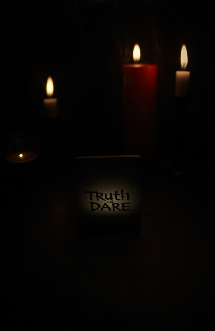 A dark, eerie scene capturing the essence of a horror-themed game night