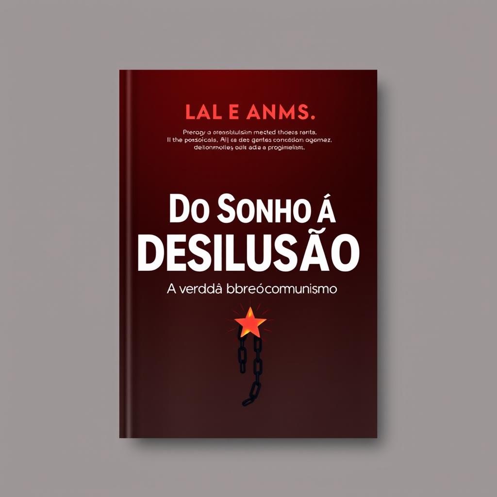 A book cover design for 'Do Sonho à Desilusão: A Verdade Sobre o Comunismo'