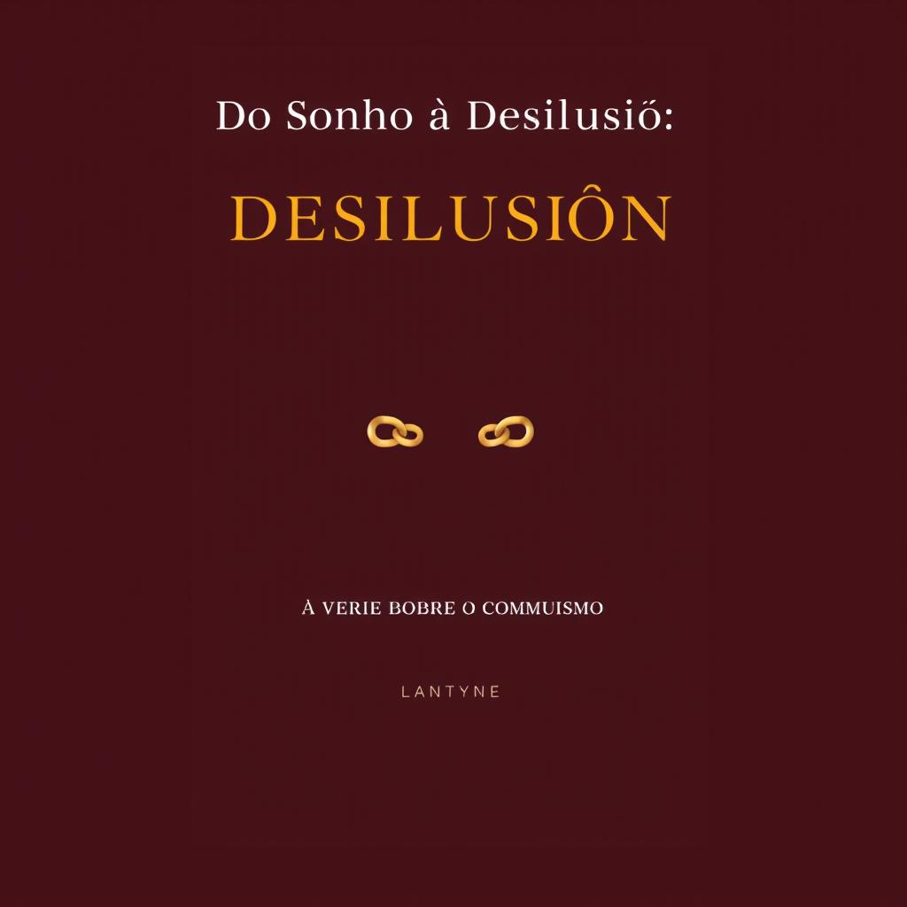 A clean and simple book cover design for the title "Do Sonho à Desilusão: A Verdade Sobre o Comunismo"