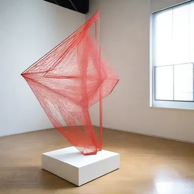 The artist used algometry to create a sculpture that represents the sensitivity to pain.