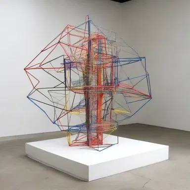 The artist used algometry to create a sculpture that represents the sensitivity to pain.