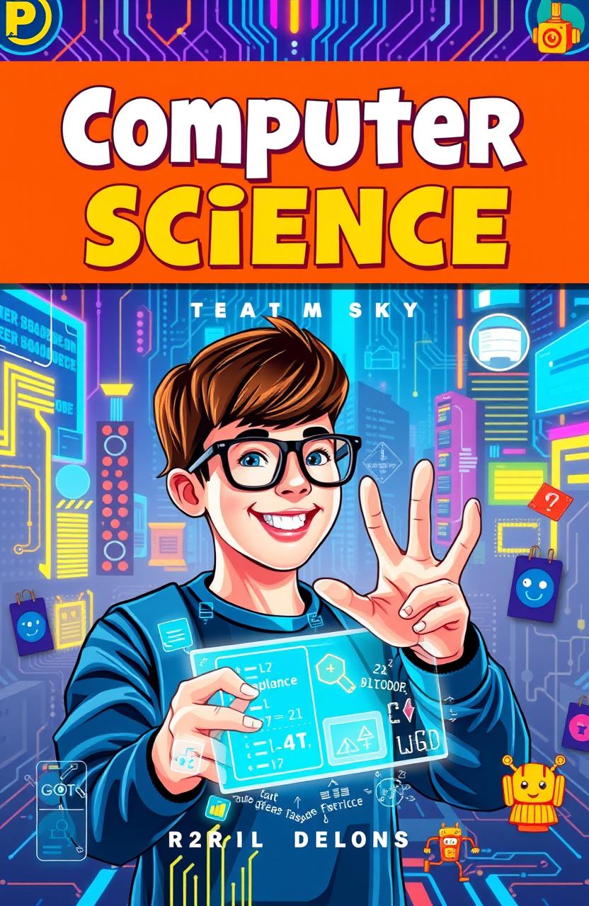 Vibrant Book Cover Design for Teenagers: A Guide to Computer Science