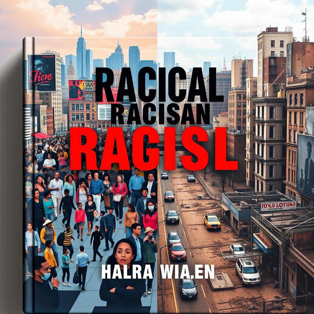 A powerful book cover depicting the theme of racial inequality