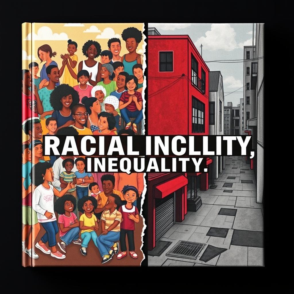 A striking book cover that conveys the theme of racial inequality