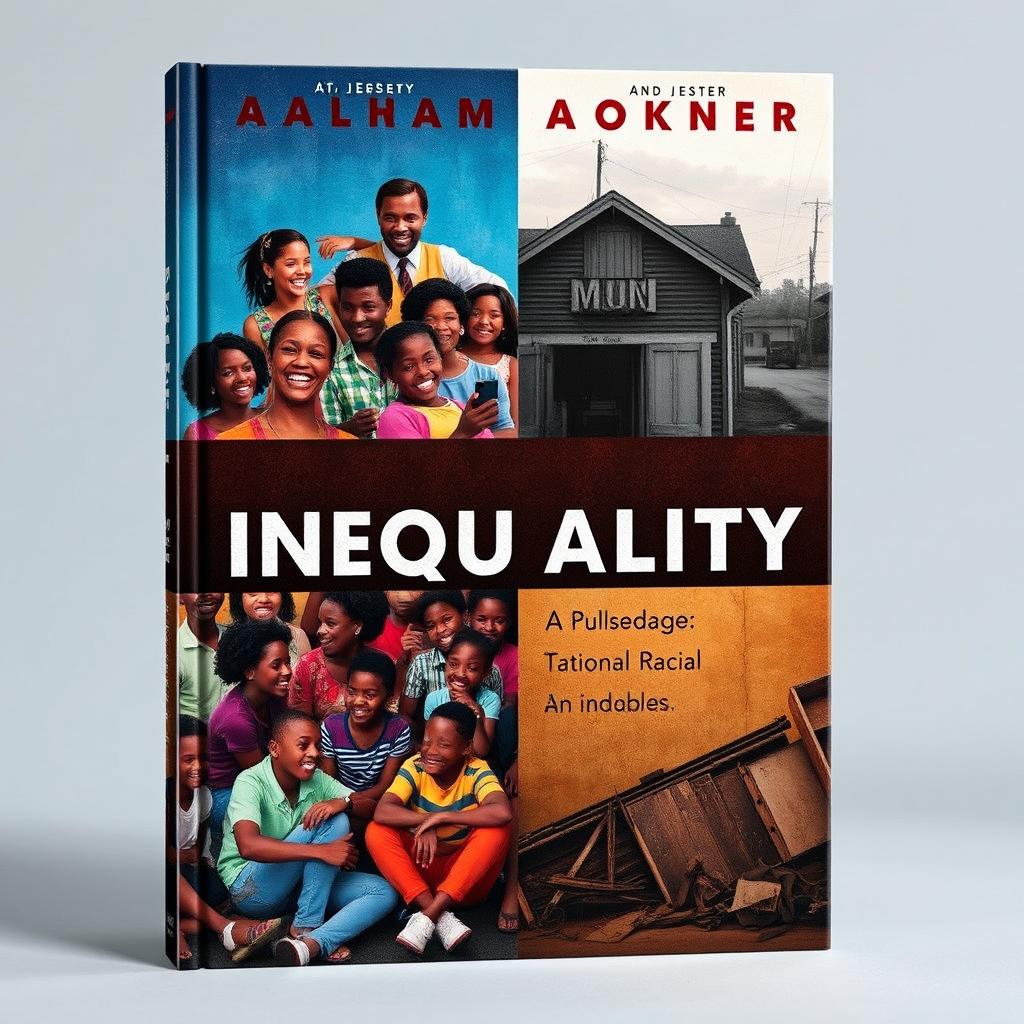 An evocative book cover addressing the theme of racial inequality