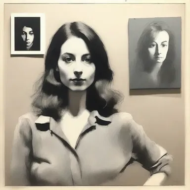 The artist provided evidence that alibied her, showing that she was at an art gallery during the time of the alleged crime.