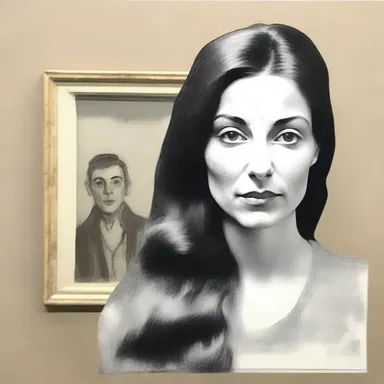 The artist provided evidence that alibied her, showing that she was at an art gallery during the time of the alleged crime.