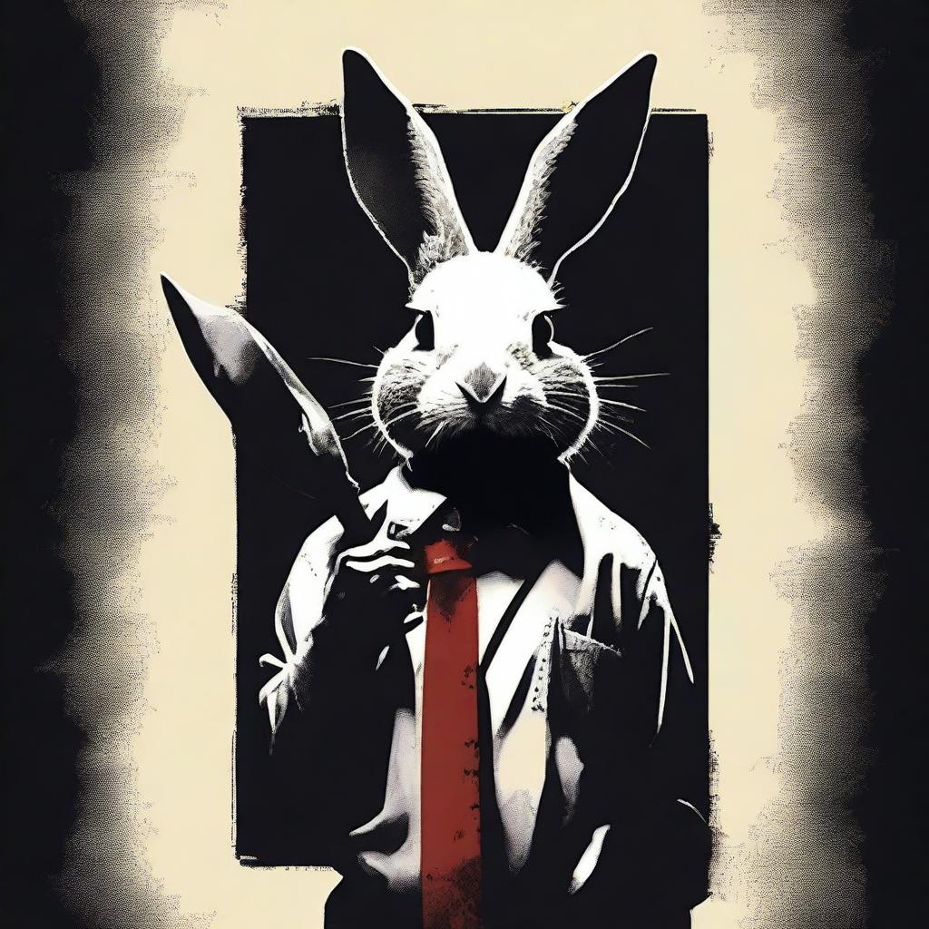 Create a high-quality movie poster for a horror film titled "Cotton Tail"