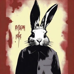 Create a high-quality movie poster for a horror film titled "Cotton Tail"