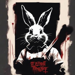 Create a high-quality movie poster for a horror film titled "Cotton Tail"