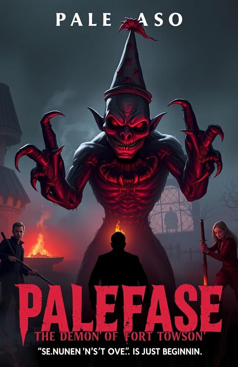 A chilling cover illustration depicting the dark and eerie atmosphere of Fort Towson