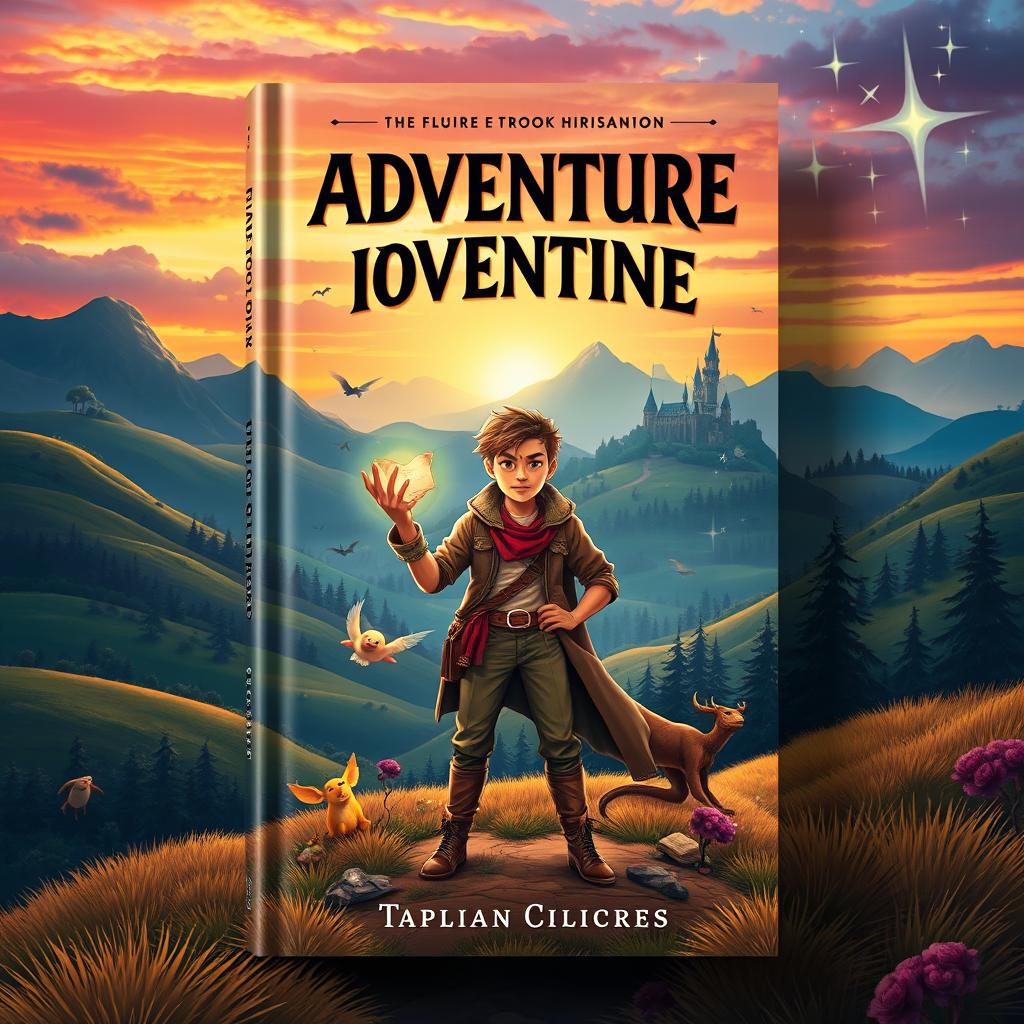 A visually striking book cover design with a theme of adventure and intrigue