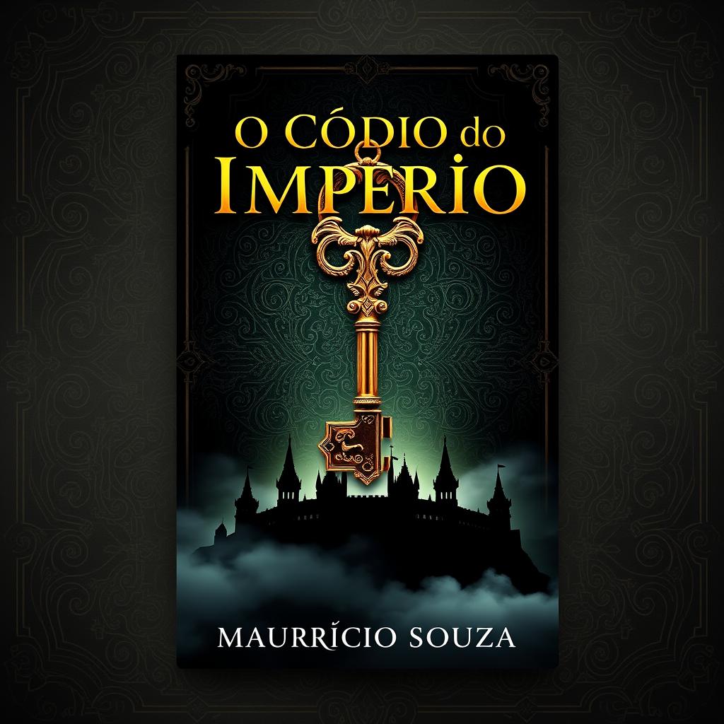 A captivating eBook cover design for 'O Código do Império' by Maurício Souza